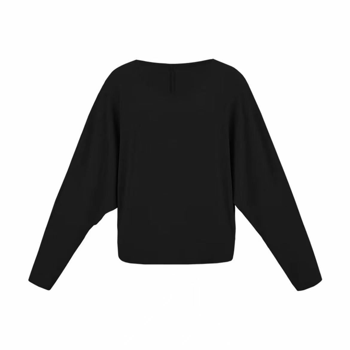 蝙蝠袖慵懶寬鬆顯瘦百搭長袖T恤