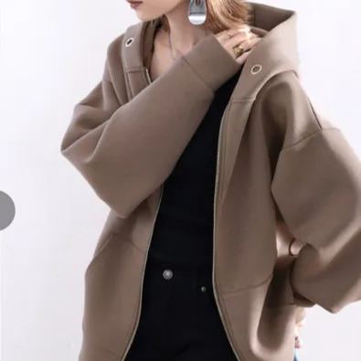 開衫拉鍊韓版寬鬆顯瘦時尚ins衛衣-HaloBless