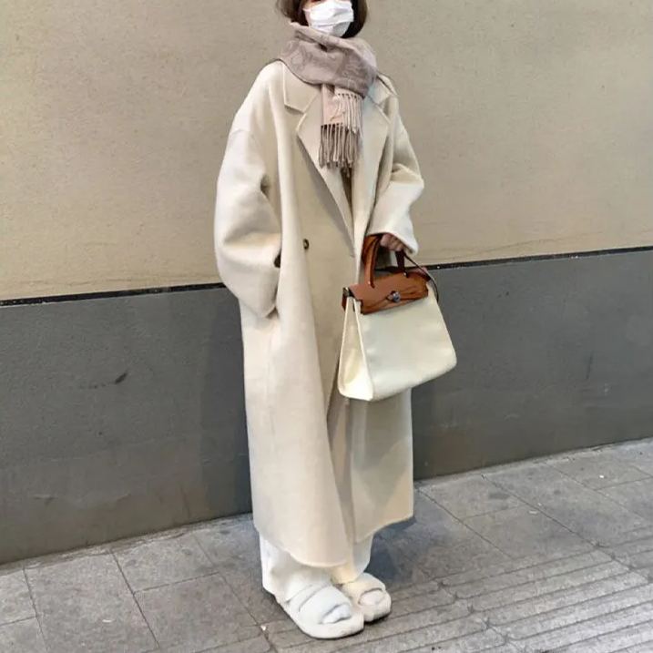 爆款韓系高級感休閑時尚毛呢開衫外套-HaloBless