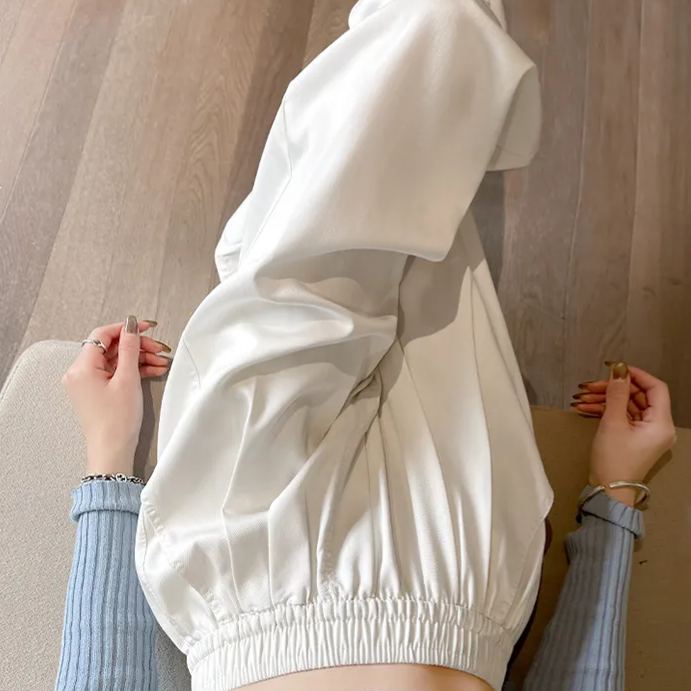 天絲垂感直筒寬鬆慵懶鬆弛感闊腿牛仔褲-HaloBless