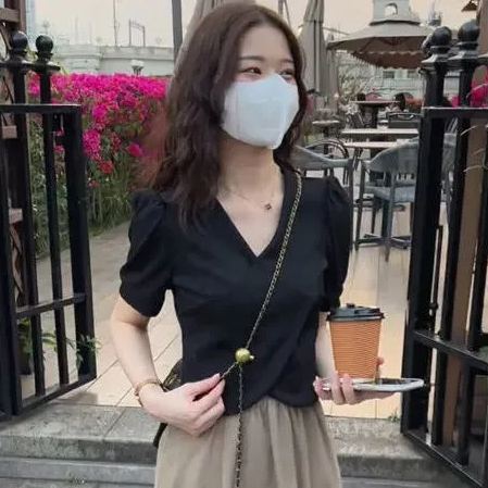 【單件/套裝】時尚流行短袖A字半身裙兩件套裝-HaloBless