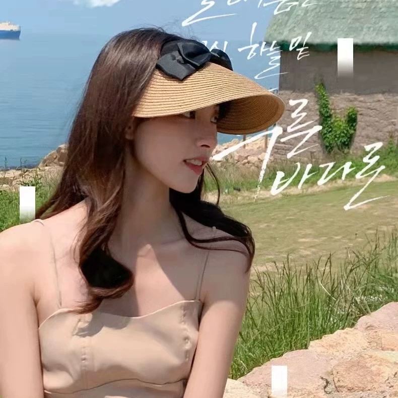 日系百搭防紫外線防曬草帽鴨舌遮陽帽-HaloBless