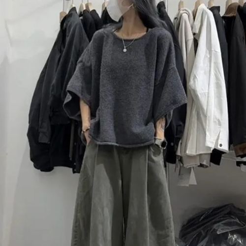 【單品/套裝】韓版寬鬆短袖潮流休閒褲兩件套裝-HaloBless