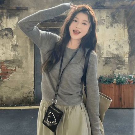 【單件/套裝】韓系大碼馬甲打底衫工裝褲疊穿三件套裝-HaloBless