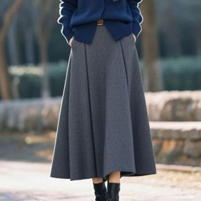 【單件/套裝】大方得體高級鬆弛高級感休閒毛衣+半身裙兩件套裝