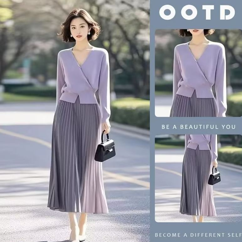 【單件/套裝】轻奢高级氣質感女人味上衣+半身裙两件套裝