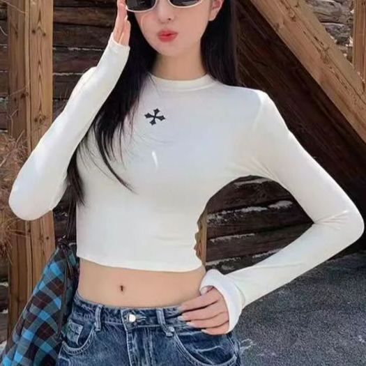 美式ins風時尚潮流辣妹修身顯瘦上衣