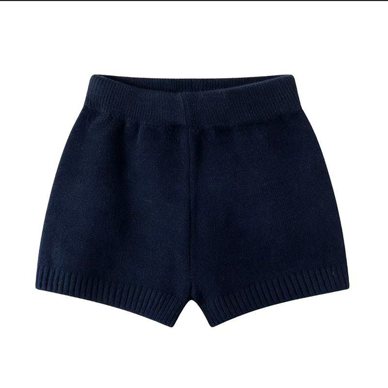 慵懶風百搭顯瘦高腰針織短褲