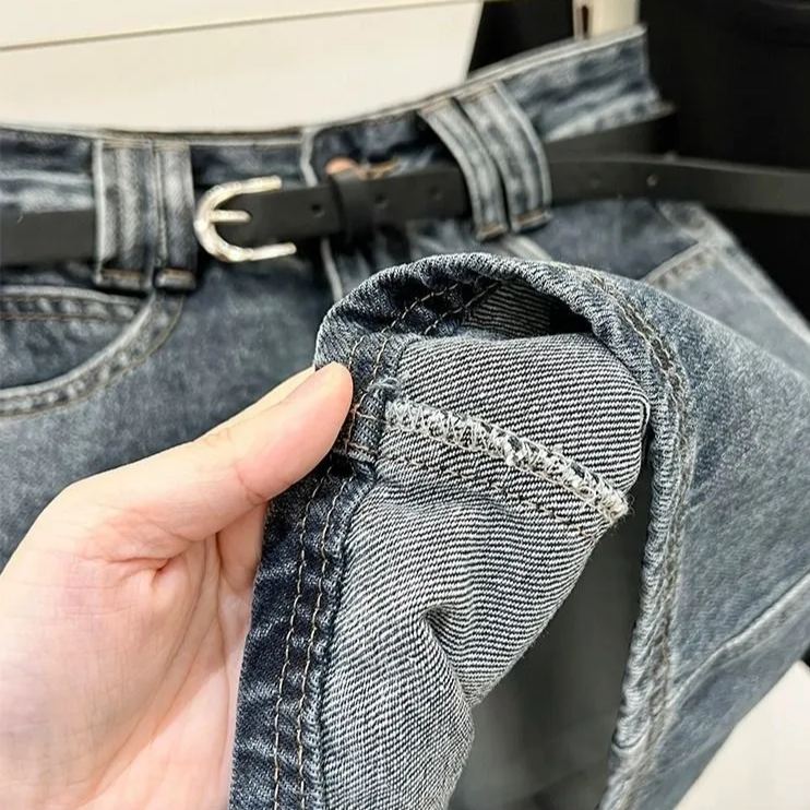 美式復古A字高腰顯瘦包臀牛仔半身短裙