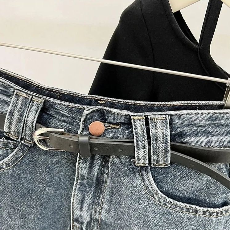 美式復古A字高腰顯瘦包臀牛仔半身短裙