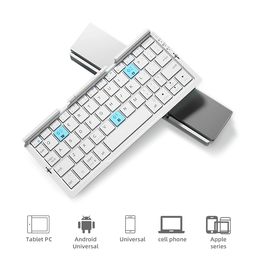 DeskMuse Design Shop | Bluetooth folding portable small keyboard can be connected to tablet laptop phone-deskmuse