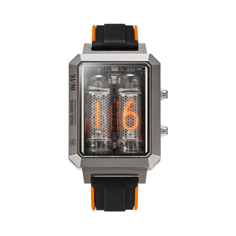 DeskMuse design shop｜Digital tube Watch Men's Wrist Men's Luxury Smartwatch IN-16 Punk Wireless Charging Watch Gift-deskmuse