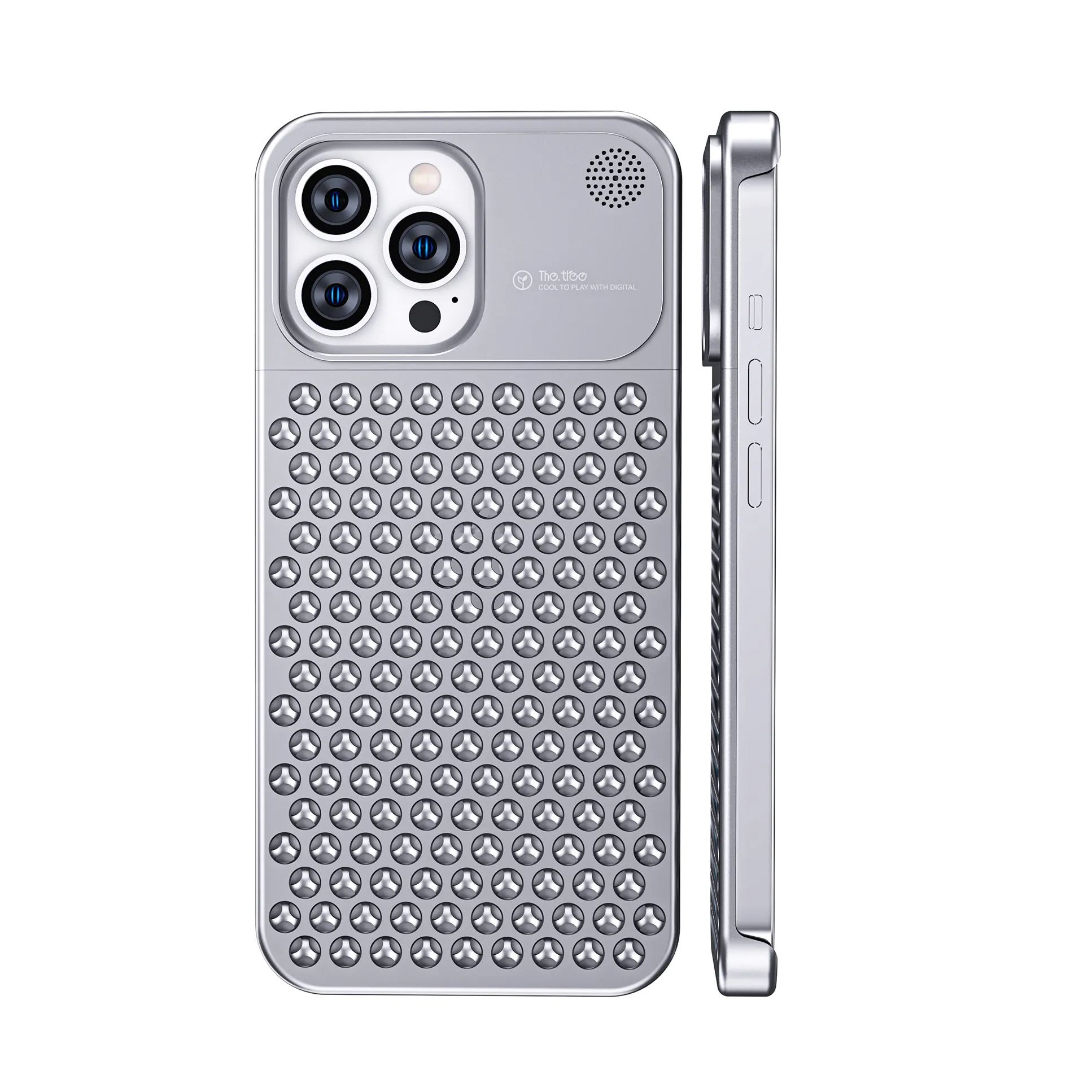 DeskMuse design shop | Aromatherapy phone case iphone13iPhone14 iphone15 Aluminum alloy anti-fall heat dissipation bezel slim-deskmuse