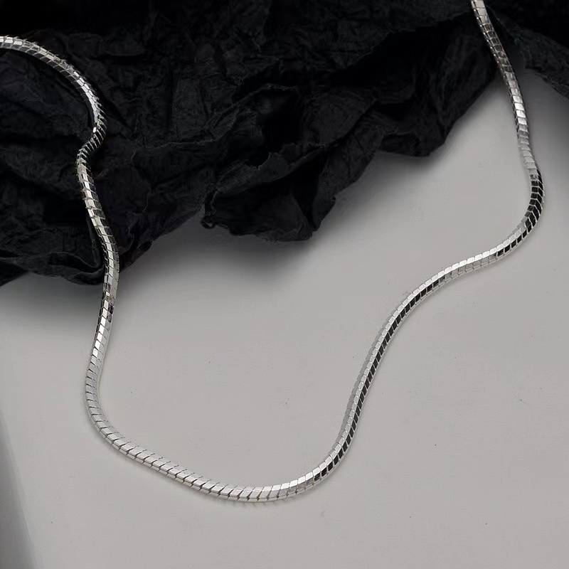 Snake Bone Necklace、snake bone chain、
silver statement necklace