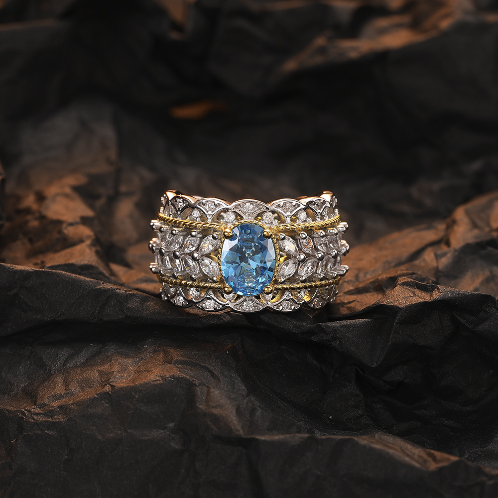 VogueBling Sterling Silver Ring - Elegant Vintage Hollow Texture Ring,silver rings,silver ring