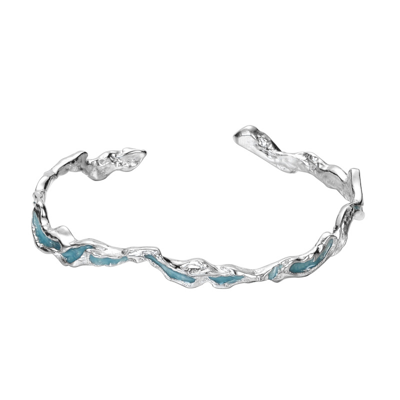 Voguebling Mint Blue Sterling Silver Fashion Bracelet,silver bracelets