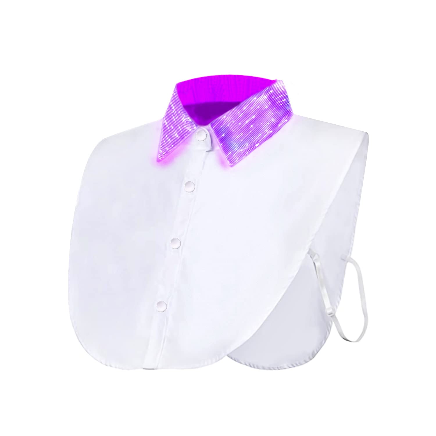 Fiber Optic Illuminated Blouse Collar