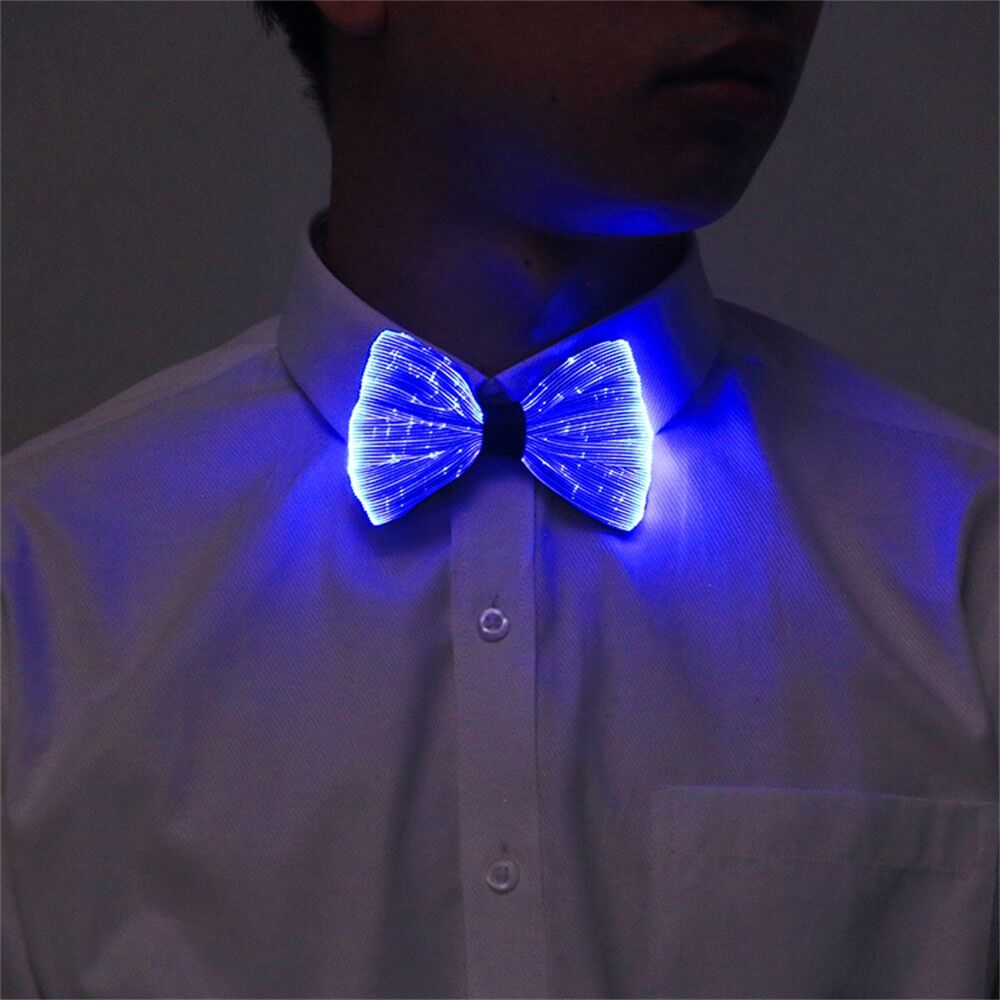 Light-Up Fiber Optic Wedding Bowknot Tie