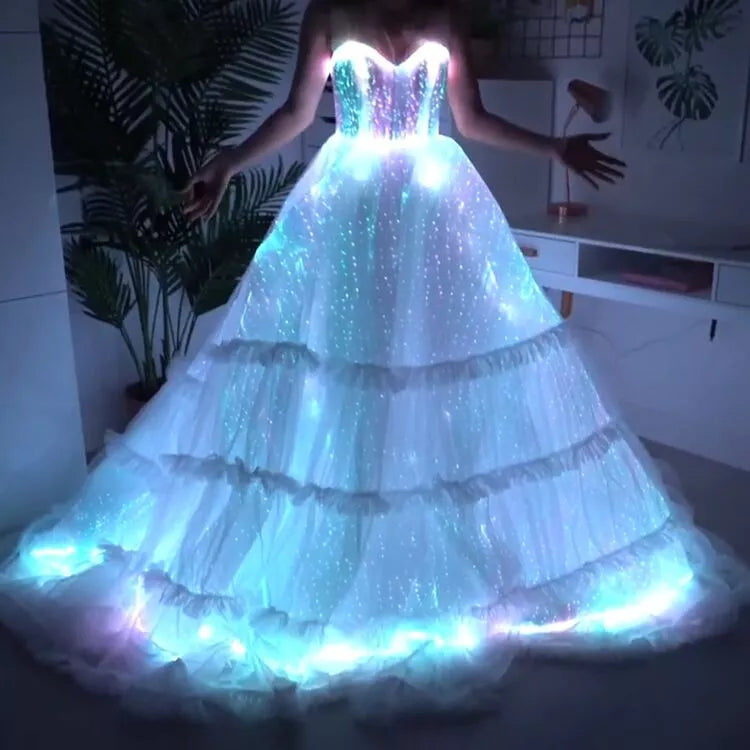 Fiber Optic Wedding Dress