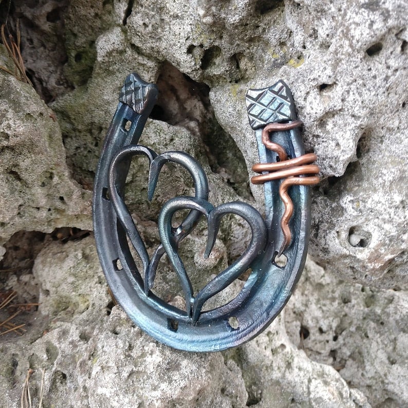 💞Forged Handmade Horseshoe - Unique Memorial Gifts🎁