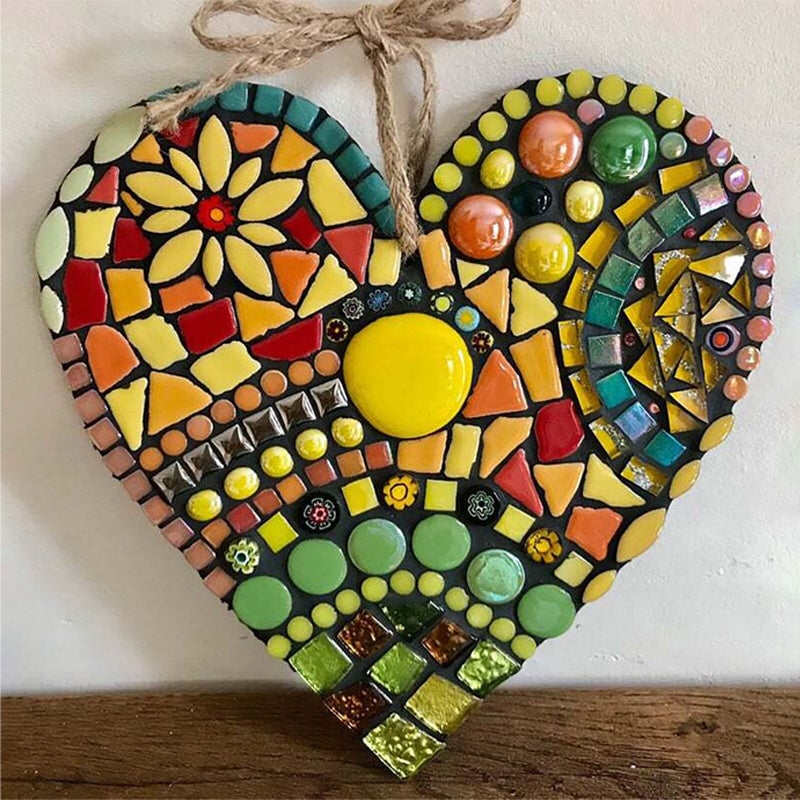🔥Clearance Sale 49% OFF 💗Oncandforal® Large Garden Mosaic Heart Decoration