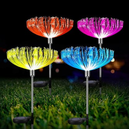 INDEPENDENCE DAY PROMOTION 50% OFF--7 Color-Changing LED Solar Powered Jellyfish Stake Lights