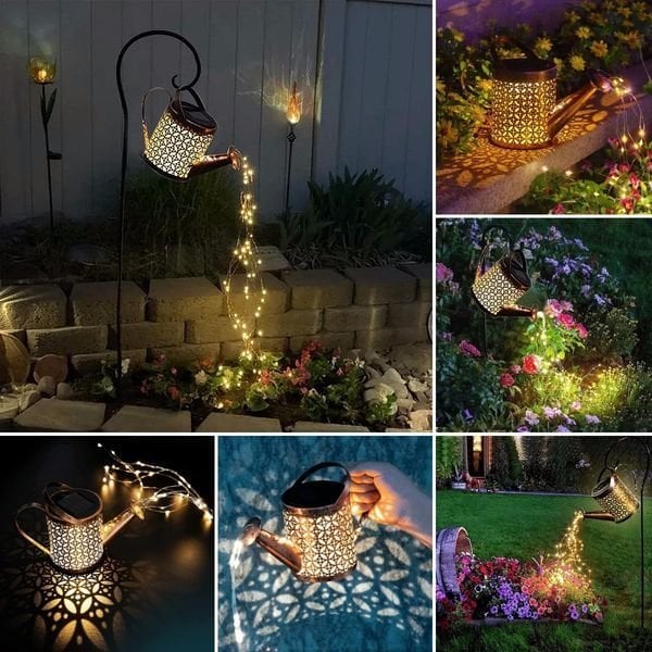 🔥SUMMER HOT SALE - 49% OFF🔥Solar Waterfall Lights Outdoor Garden Decor Yard Romantic Atmosphere
