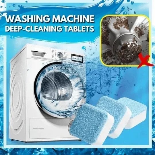 (🔥Hot Sale NOW- SAVE 48% OFF)Washing Machine Deep-Cleaning Tablets(BUY 2 BOX GET 1 FREE NOW)-WowWoot