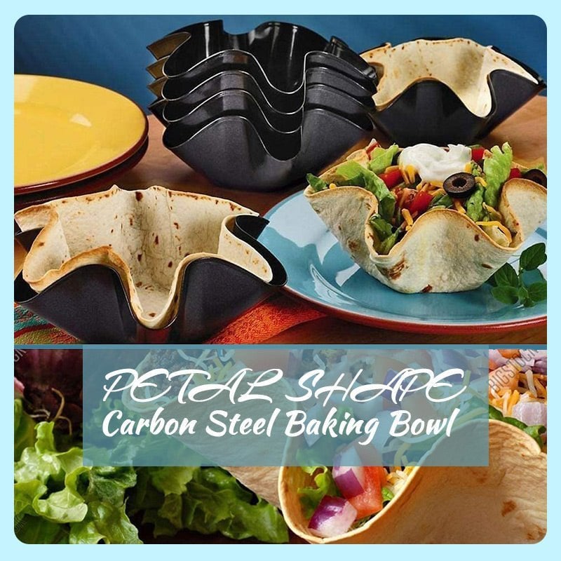 Petal Shape Carbon Steel Baking Bowl-WowWoot