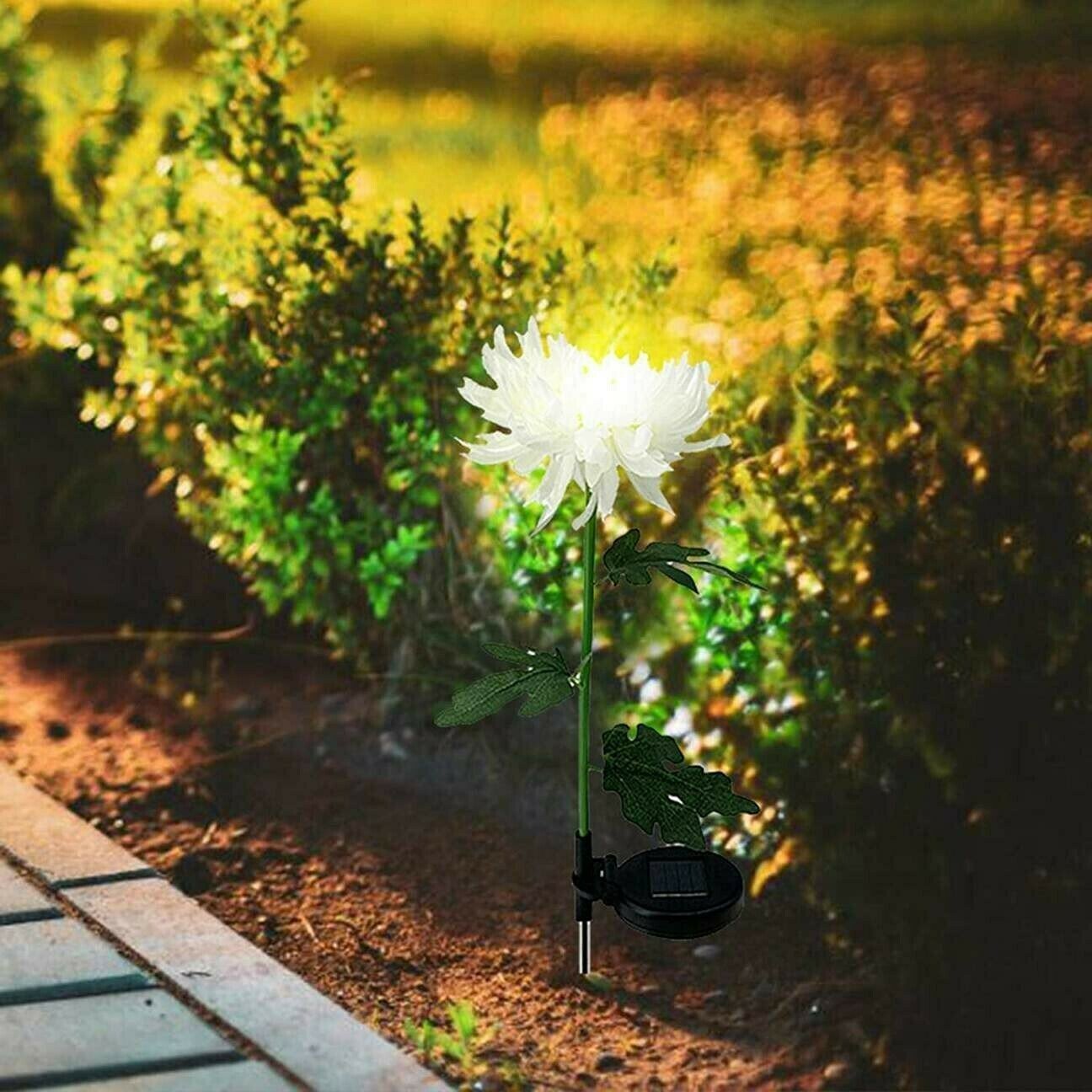 ✨Mother's Day Hot Sale✨Spring Artificial Chrysanthemum Solar Garden Stake Lights