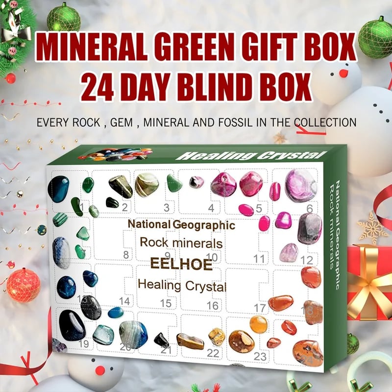 🔥  Promotion 49%OFF🔥 Crystal ore Advent Calendar-Contains 24 Crystal ore gifts