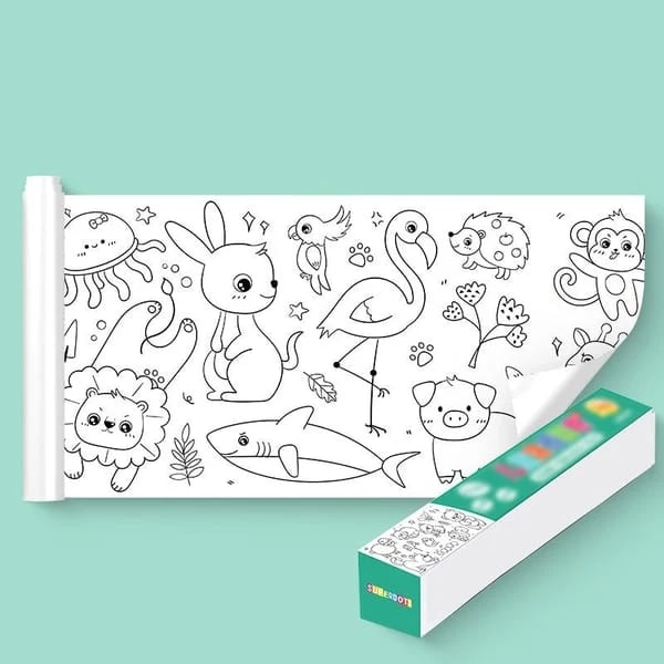 (🔥  Promotion 48% OFF)🔥🔥 Children's Drawing Roll - BUY 3 GET 10%OFF & FREE SHIPPING NOW!