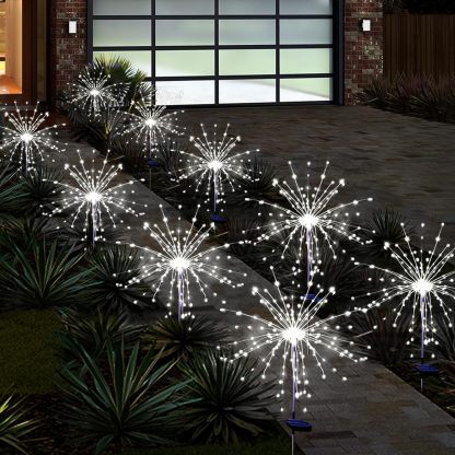 [Copy]Solar Garden Lights Solar Lights Outdoor Waterproof 2 Pack Solar Powered Firework Stake Lights 120 LED Sparklers Solar Outside Lights for Yard Pathway Flowerbed Decor (Colorful)