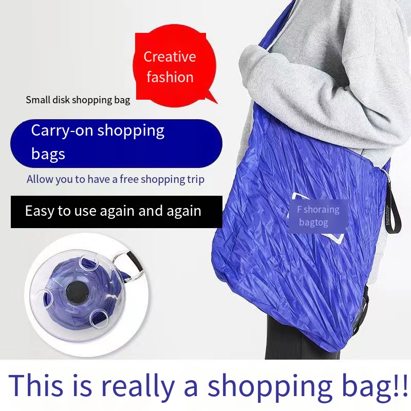 Folding carry-on shopping bag
