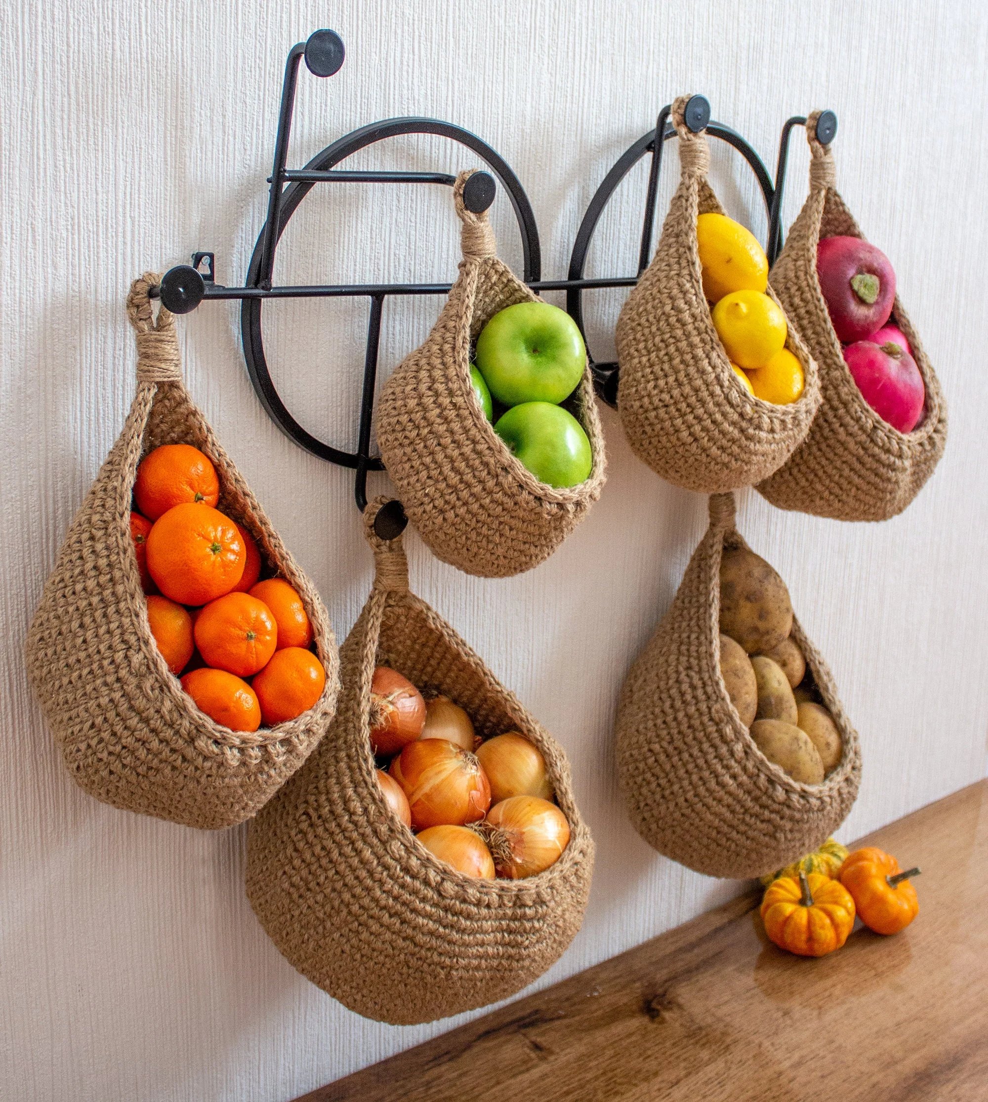 🔥Clearance Sale 75% OFF 🧺Hanging Wall Vegetable Fruit Basket