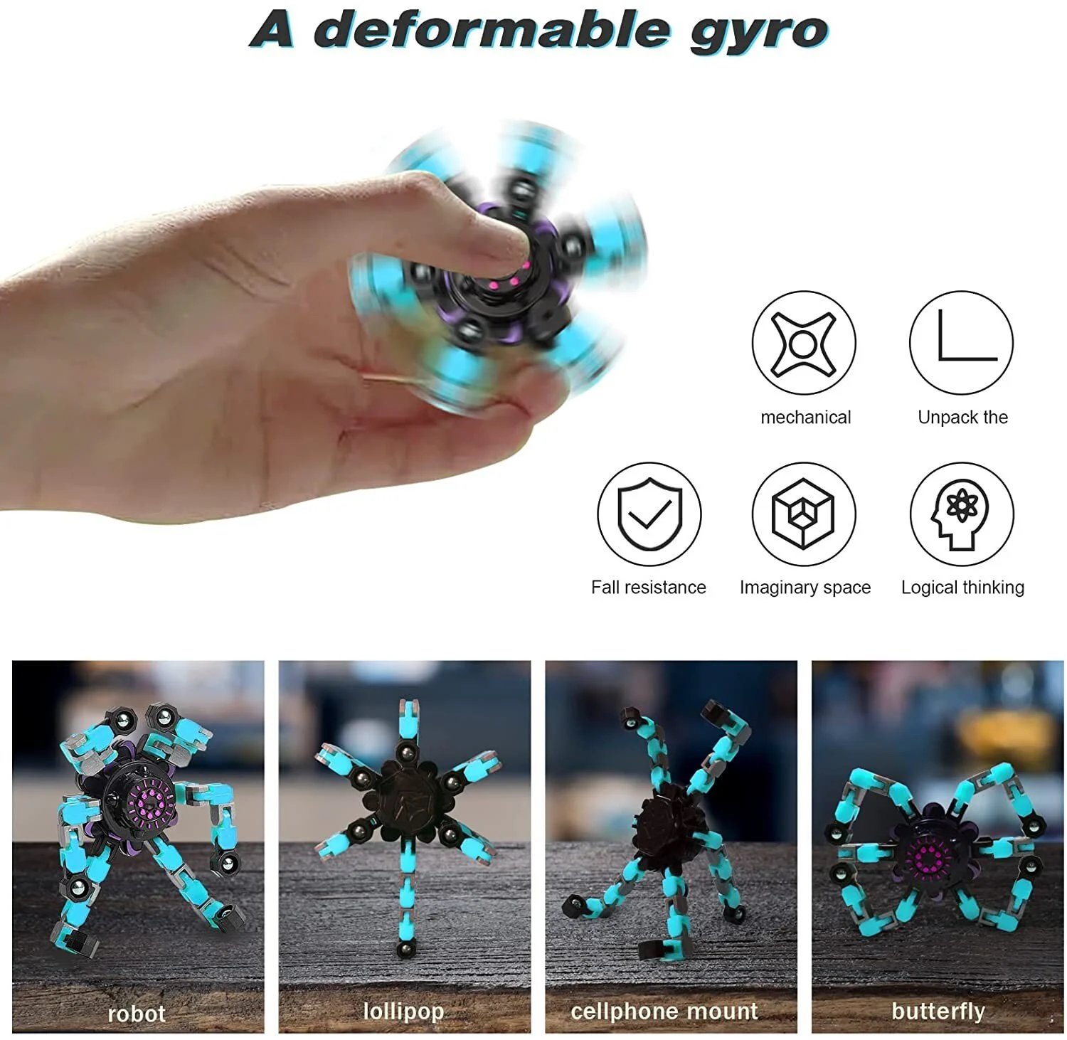 🔥BIG SALE - 45% OFF🔥 - Transformable Fingertip Gyro(🎉2023 New Year's best gift for family)