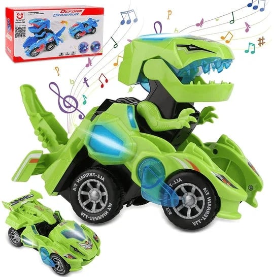 [  49% OFF] 🦖Automatic Dinosaur Car With Music And Led Light