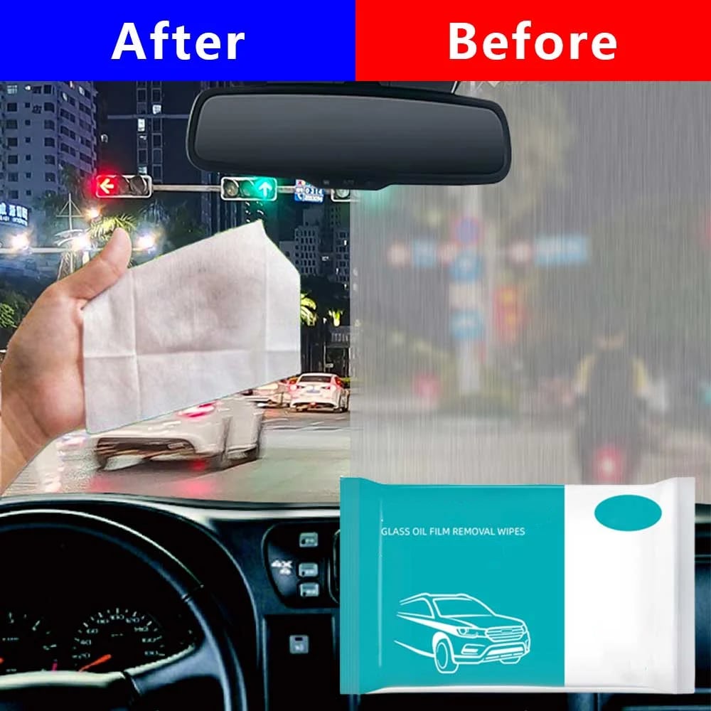 Car Glass Oil Film Removal Wipes(BUY 5 GET 3 FREE & FREE SHIPPING NOW)