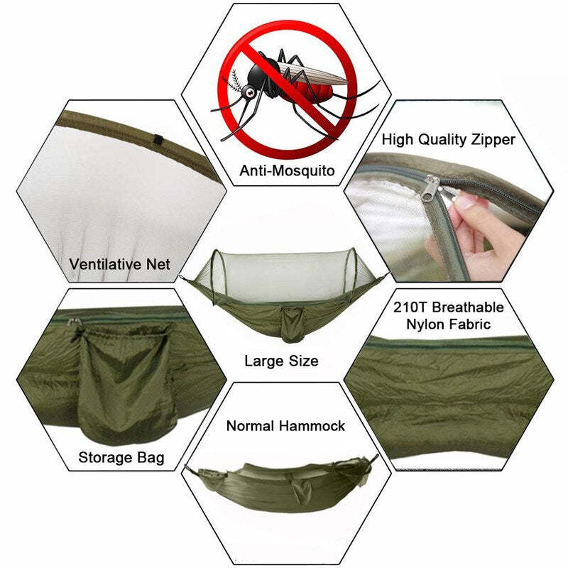 Premium Mosquito Free ELEVATED HAMMOCK-WowWoot