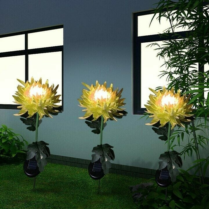 ✨Mother's Day Hot Sale✨Spring Artificial Chrysanthemum Solar Garden Stake Lights