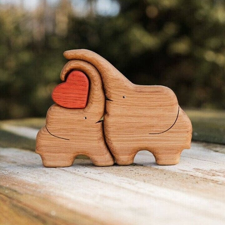 Elephant in Love—Gift For Lover