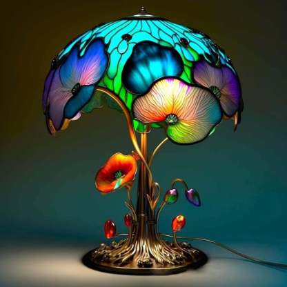 🔥Clearance Sale 49% OFF 🍄Stained Glass Plant Series Table Lamp🍄