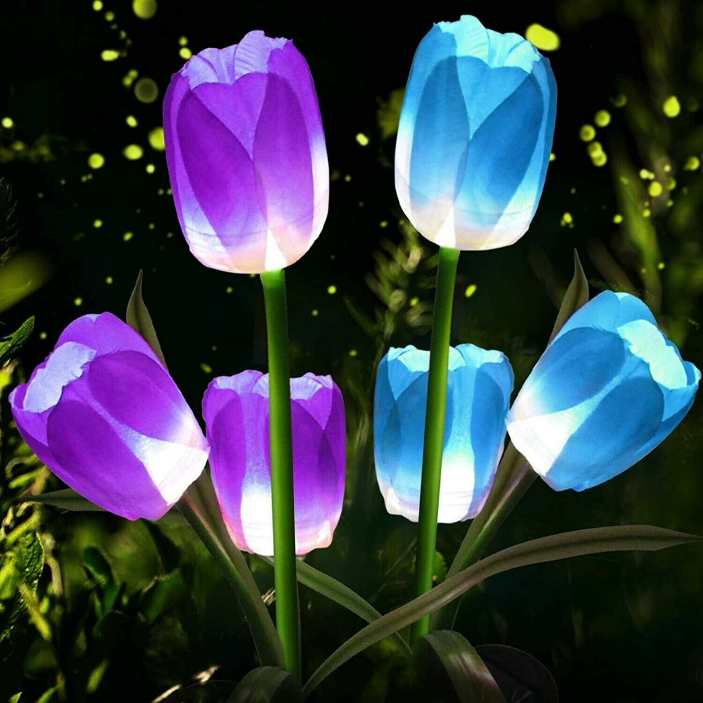 Spring Artificial tulip solar garden spotlight (1 pack of 3 tulips)