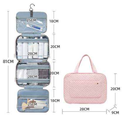 👍Perfect For Traveling🔥 - Toiletry Bag For Women With Hanging Hook