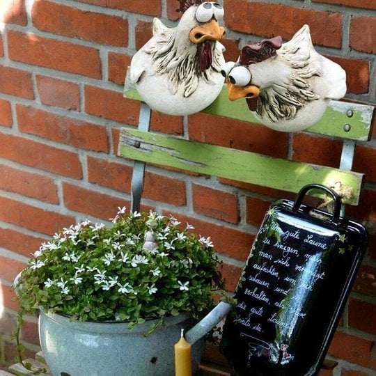 🐔Funny Chicken Garden Fence Decoration