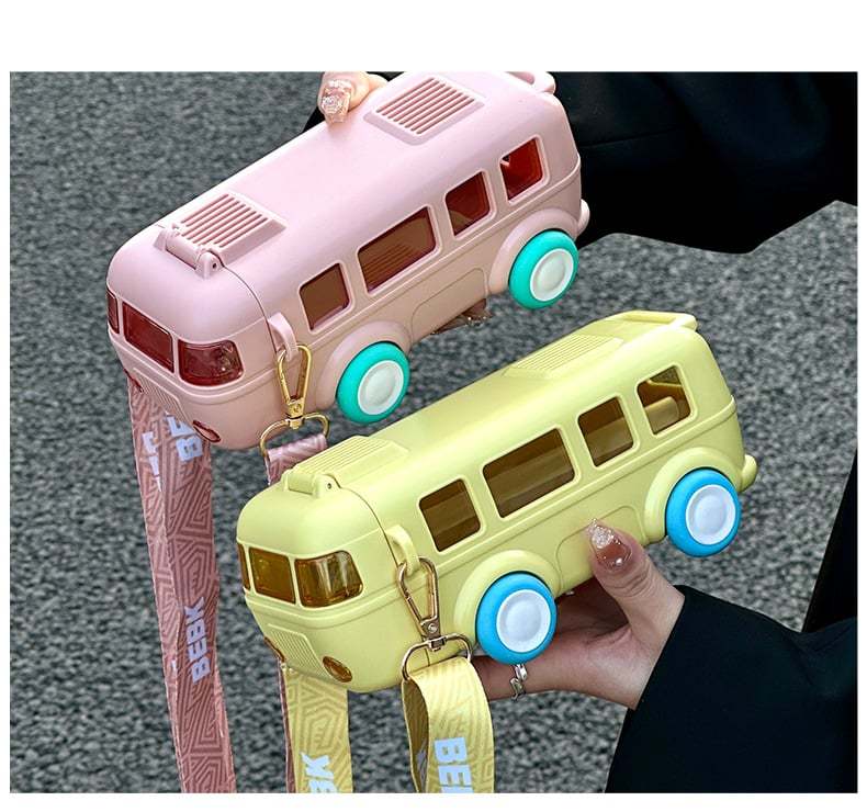 ortable water cup in bus shape