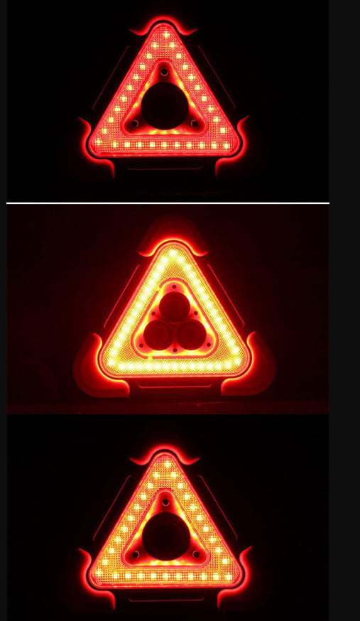 2-IN-1 Emergency Triangular Roadside Warning Light