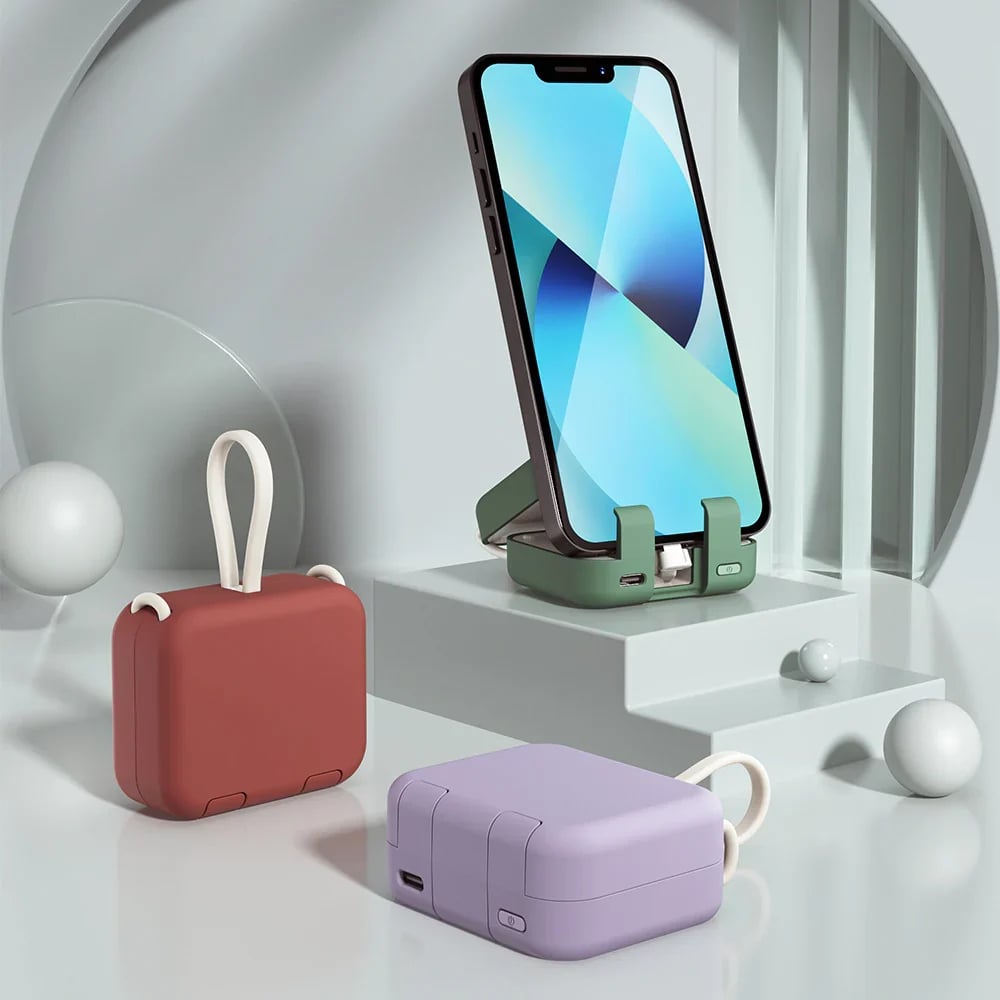 🔥Hot Sale 49% OFF – Mini Power Bank and Phone Holder