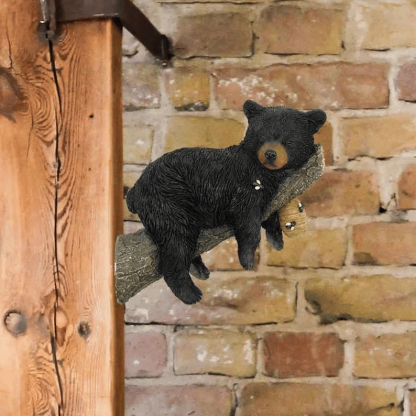 🔥Black Bear Cub Napping Hanging Out in a Tree Figurine