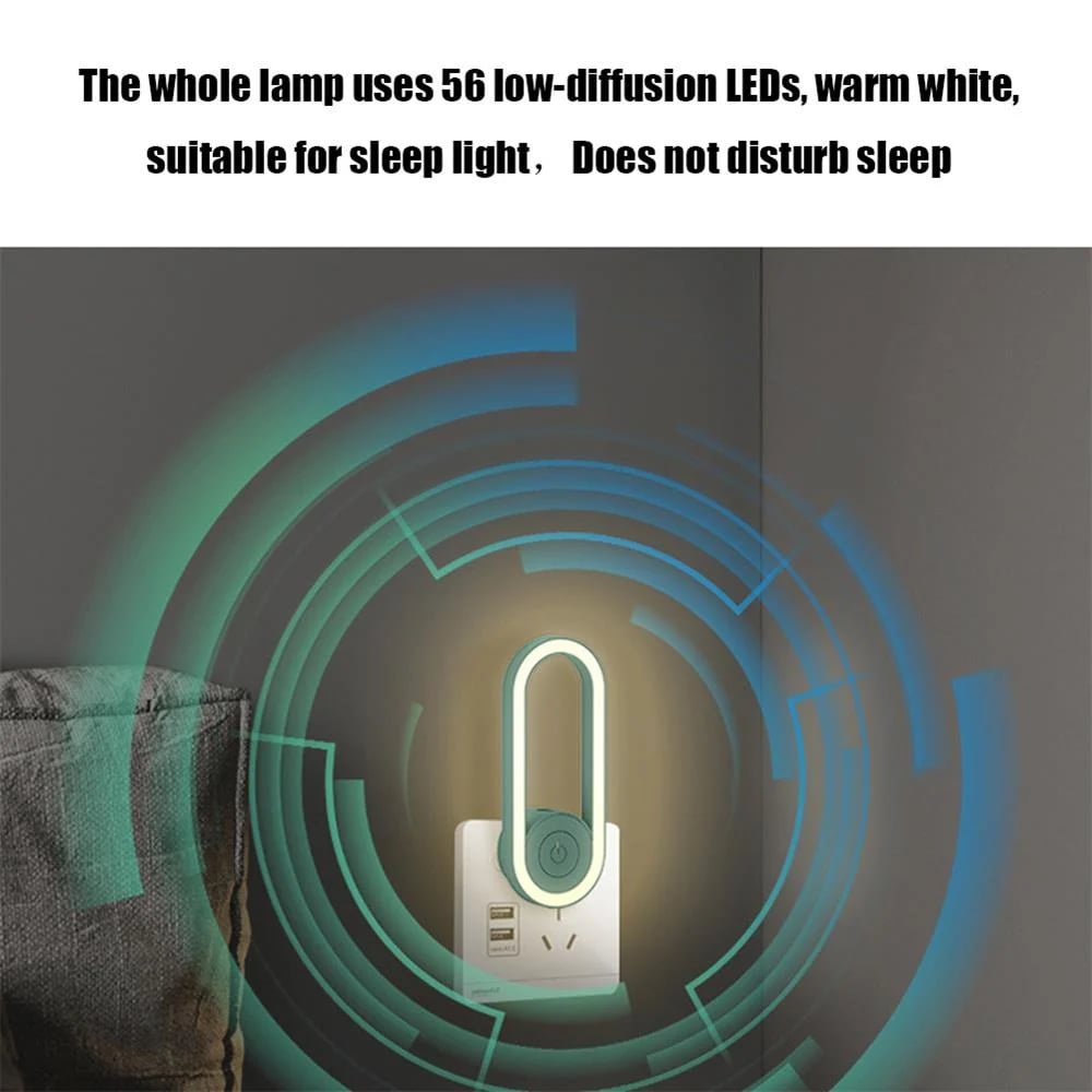 LAST DAY🔥48% OFF - 2023 Latest Frequency Conversion Ultrasonic Mosquito Killer with LED Sleeping Light-WowWoot